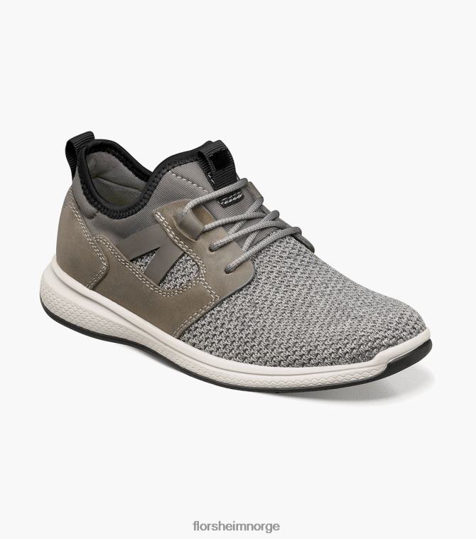 nei Florsheim barn fottøy store innsjøer jr. strikket sneaker med vanlig tå grå 08PX62441