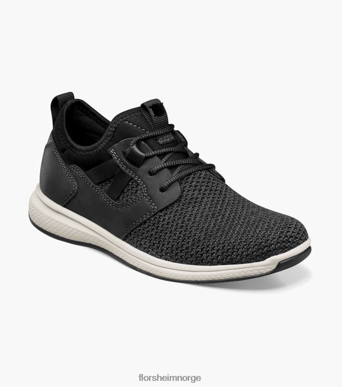 nei Florsheim barn fottøy store innsjøer jr. strikket sneaker med vanlig tå svart 08PX62439