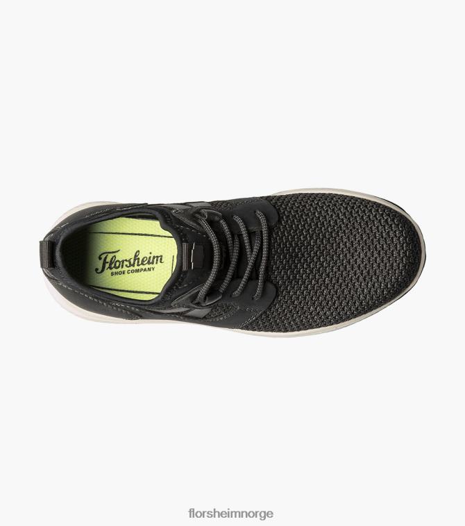 nei Florsheim barn fottøy store innsjøer jr. strikket sneaker med vanlig tå svart 08PX62439