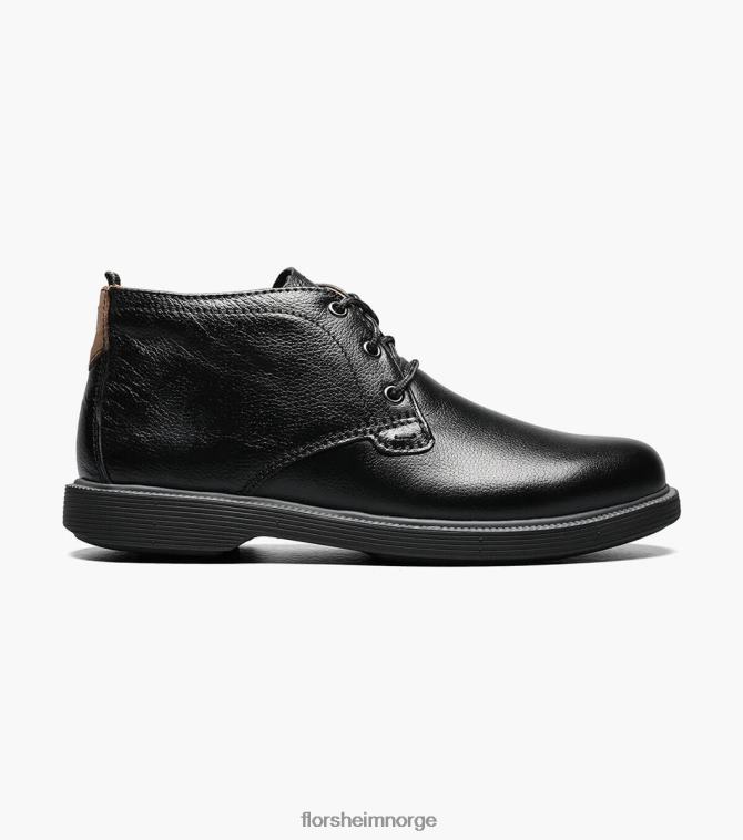 nei Florsheim barn fottøy supacush jr. vanlig tå chukka støvel sort tumlet 08PX62451