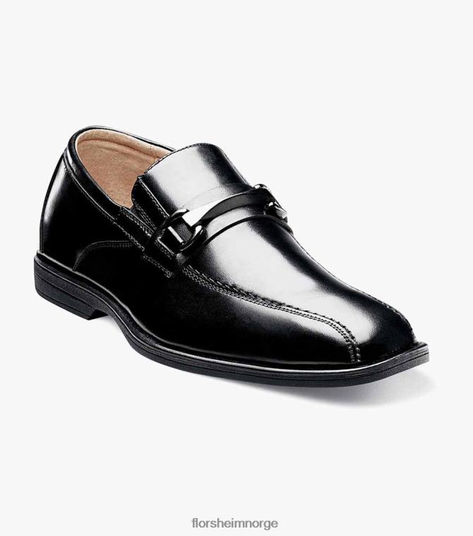 nei Florsheim barn fottøy avsløre jr. sykkel tå bit loafer svart 08PX62486