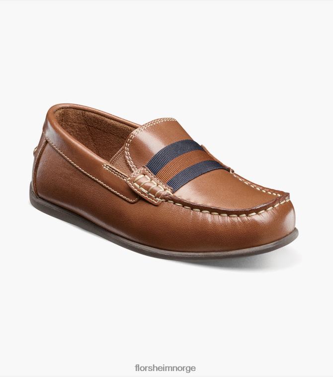 nei Florsheim barn fottøy jasper jr. moc tåstropp loafer salbrun 08PX62427