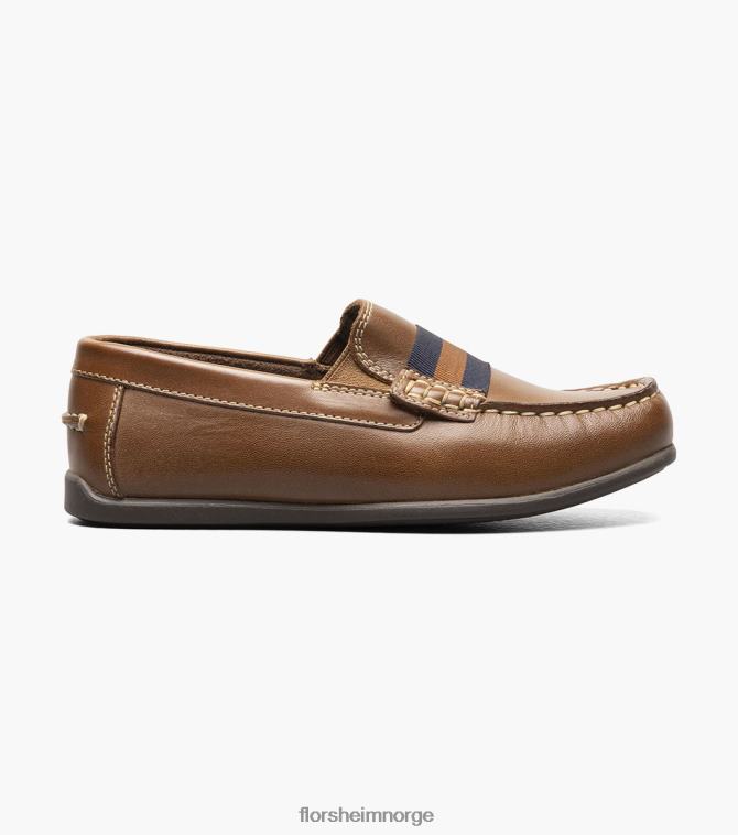nei Florsheim barn fottøy jasper jr. moc tåstropp loafer salbrun 08PX62427