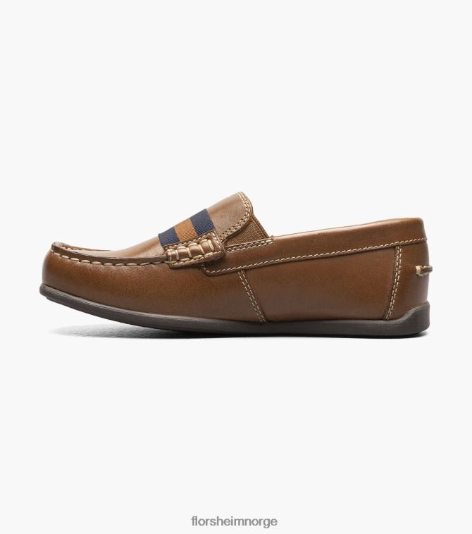 nei Florsheim barn fottøy jasper jr. moc tåstropp loafer salbrun 08PX62427