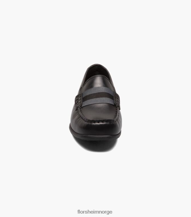 nei Florsheim barn fottøy jasper jr. moc tåstropp loafer svart 08PX62428