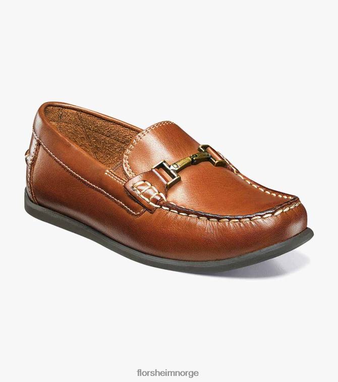 nei Florsheim barn fottøy jasper jr. moc toe bit loafer salbrun 08PX62500