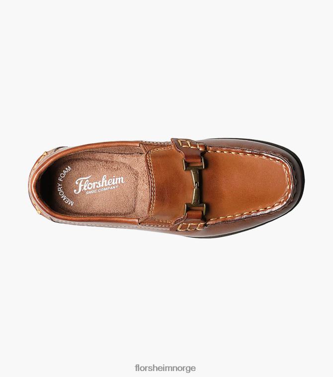 nei Florsheim barn fottøy jasper jr. moc toe bit loafer salbrun 08PX62500