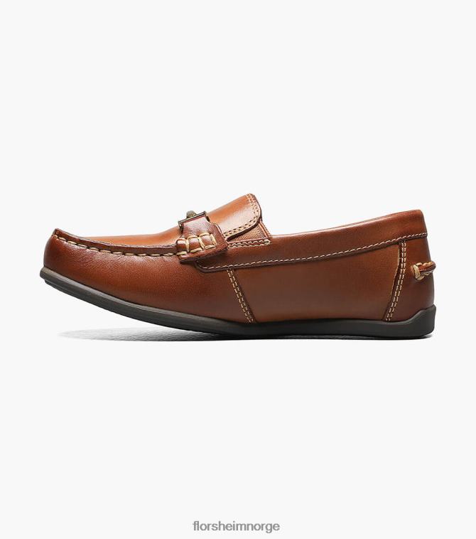 nei Florsheim barn fottøy jasper jr. moc toe bit loafer salbrun 08PX62500