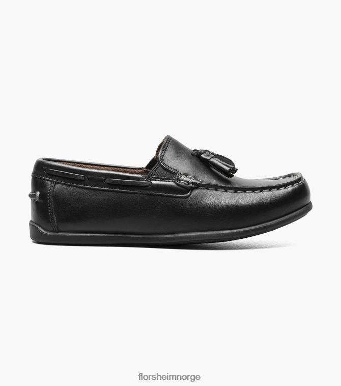 nei Florsheim barn fottøy jasper jr. moc toe drop dusk loafer svart 08PX62475