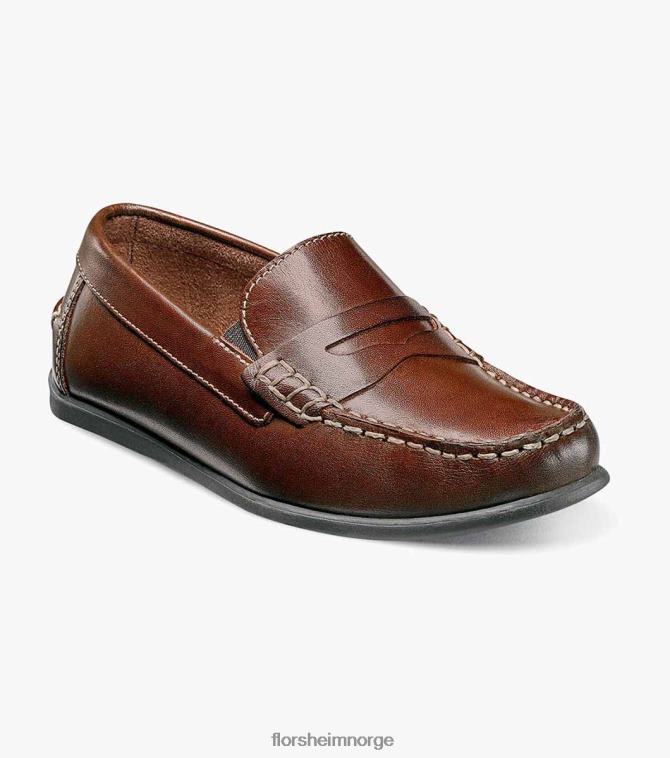 nei Florsheim barn fottøy jasper jr. moc toe penny driver brun 08PX62437