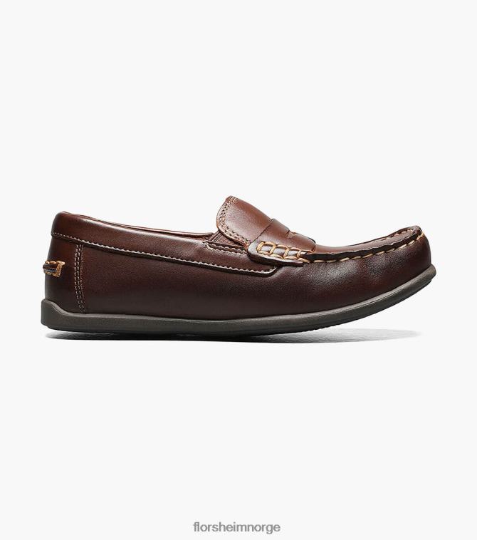 nei Florsheim barn fottøy jasper jr. moc toe penny driver brun 08PX62437