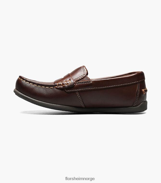 nei Florsheim barn fottøy jasper jr. moc toe penny driver brun 08PX62437
