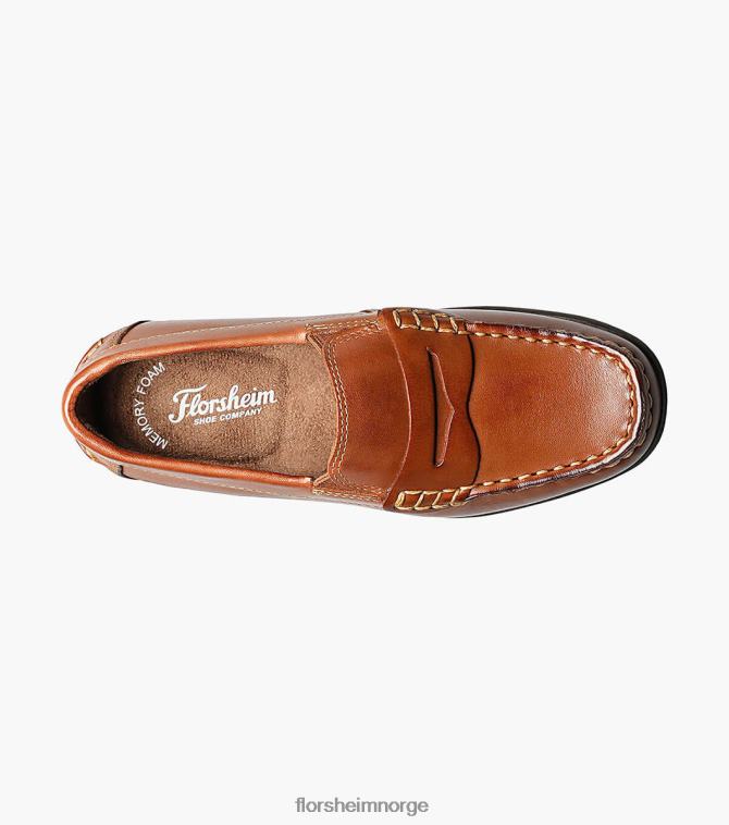 nei Florsheim barn fottøy jasper jr. moc toe penny driver salbrun 08PX62435