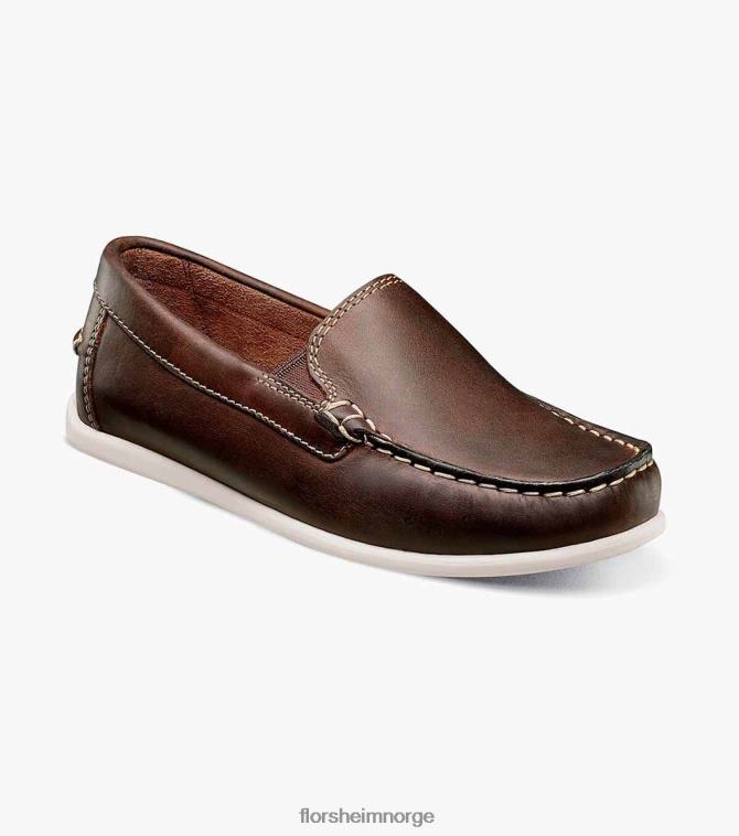 nei Florsheim barn fottøy jasper jr. moc toe venetiansk loafer brun lm 08PX62430