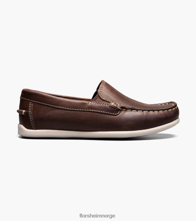 nei Florsheim barn fottøy jasper jr. moc toe venetiansk loafer brun lm 08PX62430