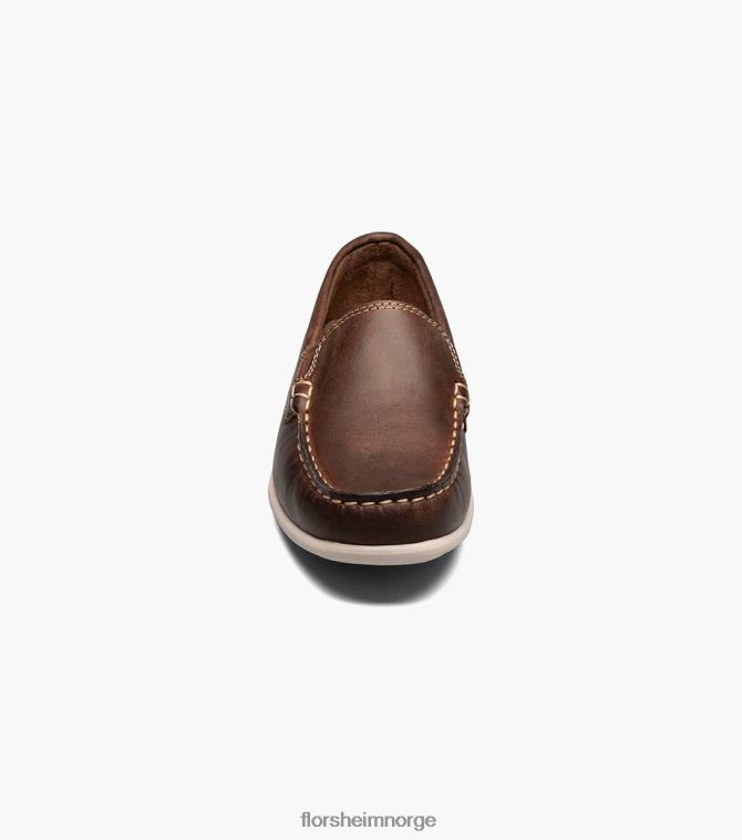 nei Florsheim barn fottøy jasper jr. moc toe venetiansk loafer brun lm 08PX62430