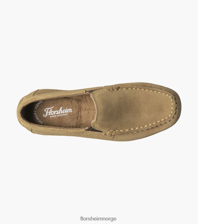 nei Florsheim barn fottøy jasper jr. moc toe venetiansk loafer kaki 08PX62433