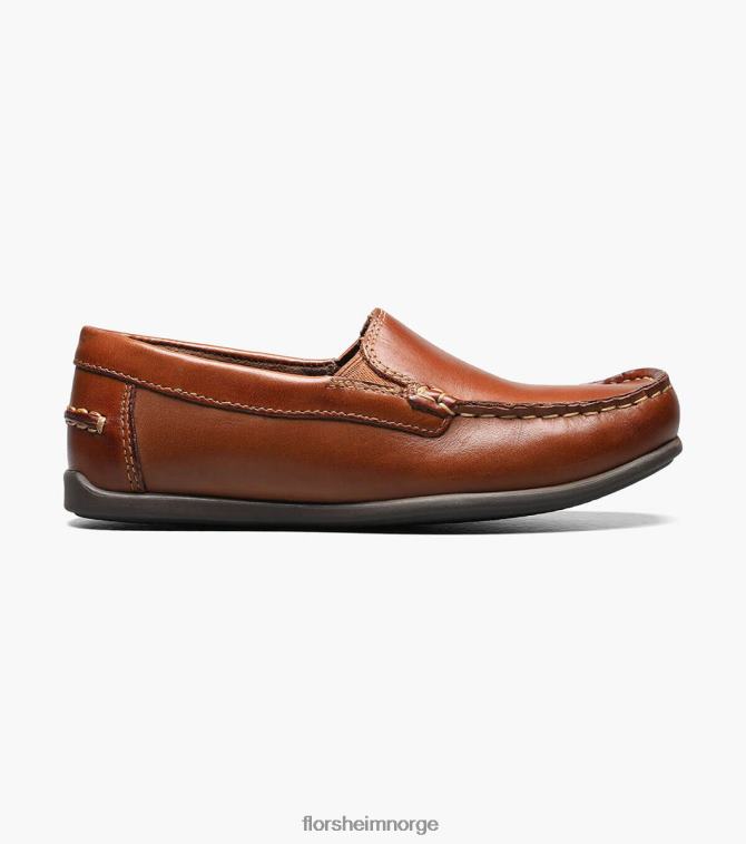 nei Florsheim barn fottøy jasper jr. moc toe venetiansk loafer salbrun 08PX62432