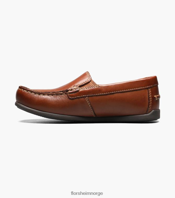 nei Florsheim barn fottøy jasper jr. moc toe venetiansk loafer salbrun 08PX62432
