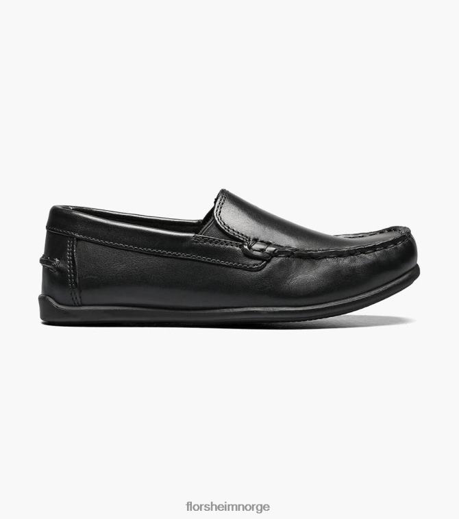 nei Florsheim barn fottøy jasper jr. moc toe venetiansk loafer svart 08PX62431