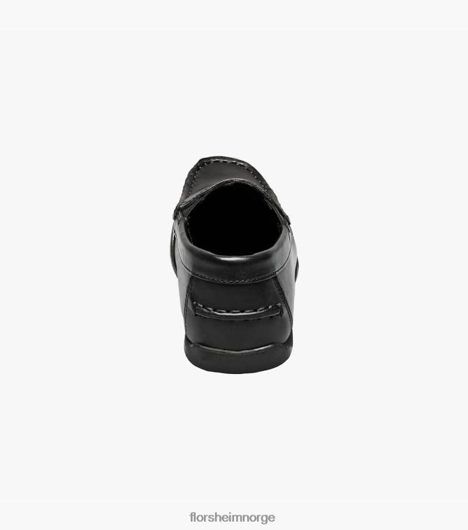 nei Florsheim barn fottøy jasper jr. moc toe venetiansk loafer svart 08PX62431
