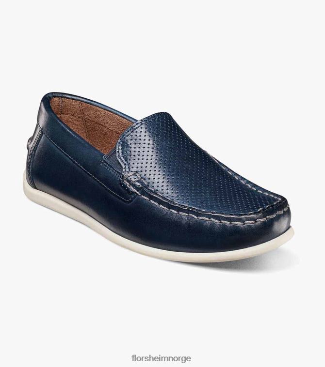 nei Florsheim barn fottøy jasper perf jr. moc toe venetiansk loafer marinen 08PX62468