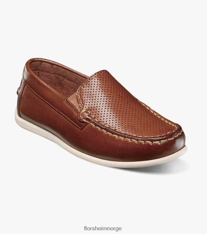 nei Florsheim barn fottøy jasper perf jr. moc toe venetiansk loafer salbrun 08PX62467
