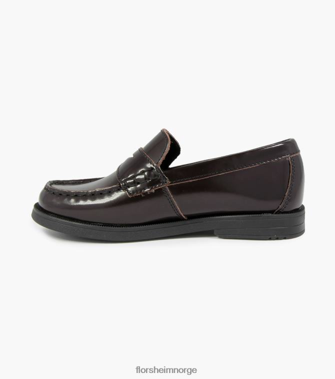 nei Florsheim barn fottøy krokket jr. moc toe penny loafer burgunder 08PX62496