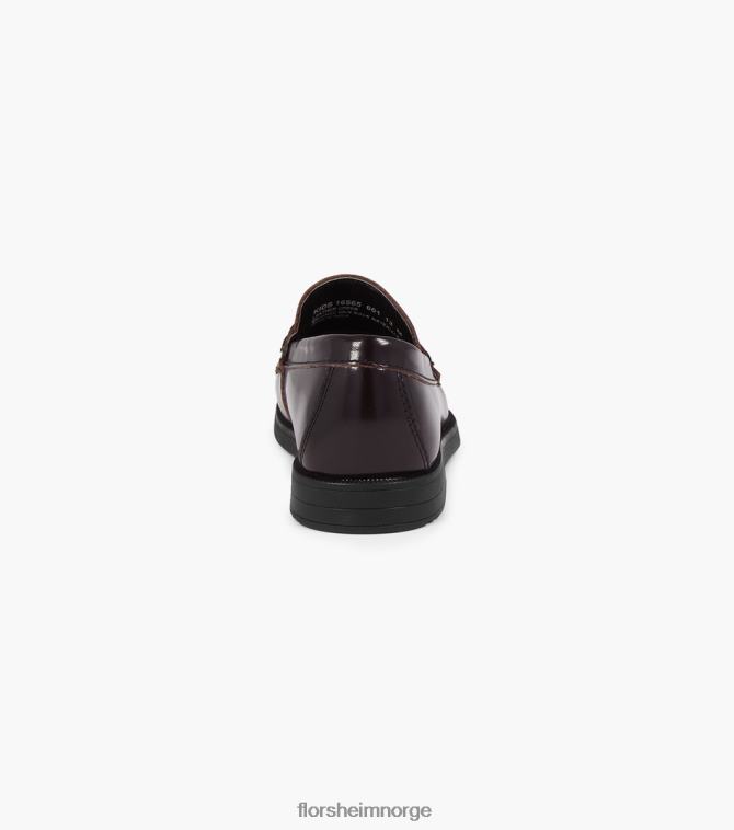 nei Florsheim barn fottøy krokket jr. moc toe penny loafer burgunder 08PX62496