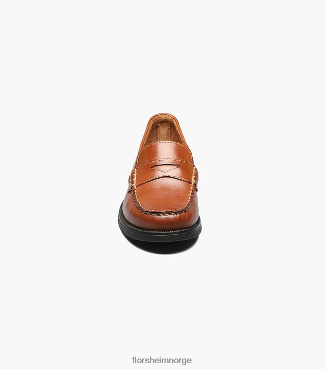 nei Florsheim barn fottøy krokket jr. moc toe penny loafer salbrun 08PX62494