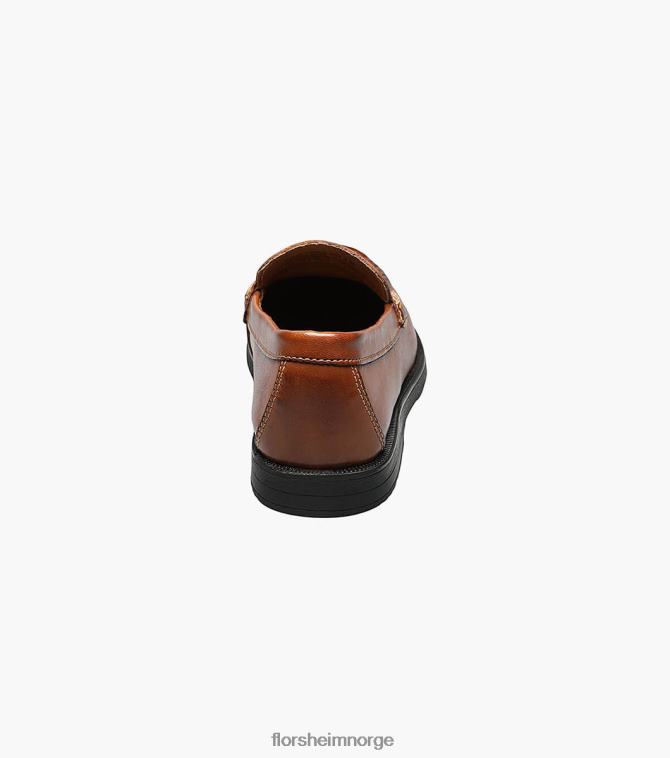 nei Florsheim barn fottøy krokket jr. moc toe penny loafer salbrun 08PX62494
