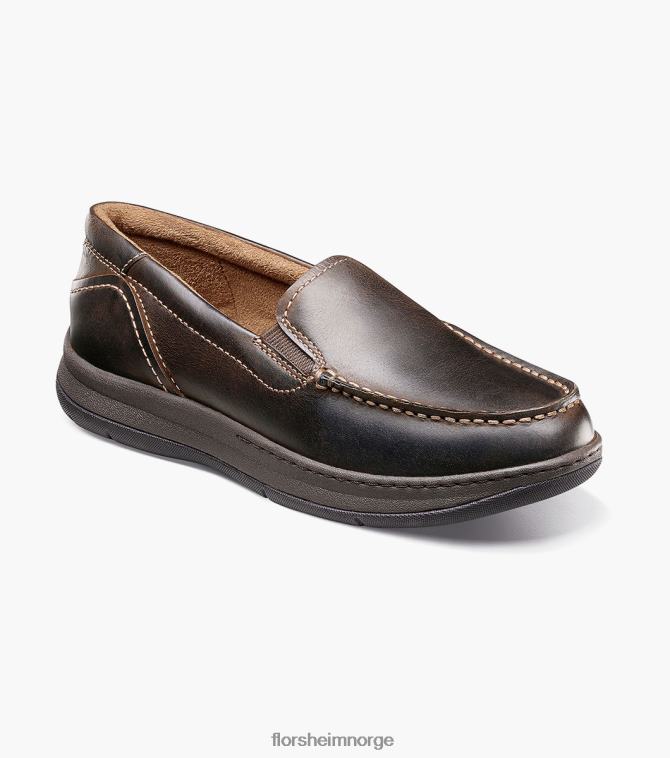 nei Florsheim barn fottøy sentral jr. moc toe venetiansk loafer brun lm 08PX62479