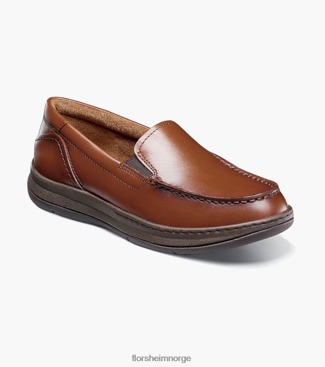 nei Florsheim barn fottøy sentral jr. moc toe venetiansk loafer konjakk 08PX62478