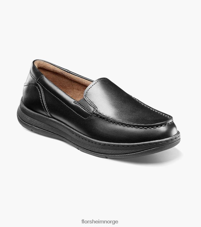 nei Florsheim barn fottøy sentral jr. moc toe venetiansk loafer svart 08PX62480