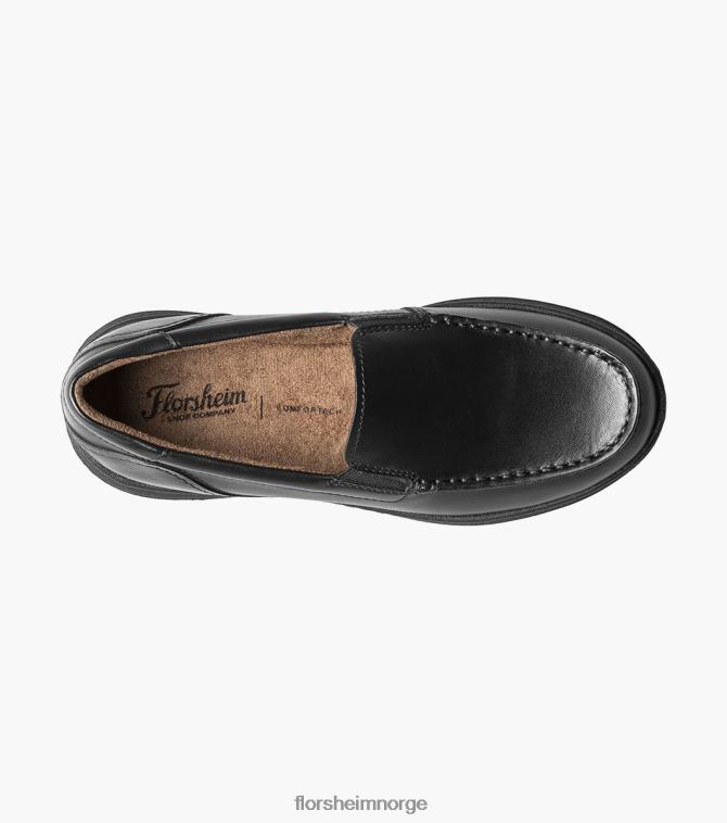 nei Florsheim barn fottøy sentral jr. moc toe venetiansk loafer svart 08PX62480