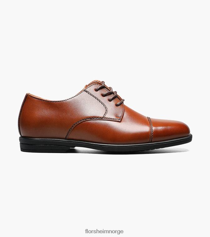 nei Florsheim barn fottøy avsløre jr. cap toe oxford konjakk 08PX62470