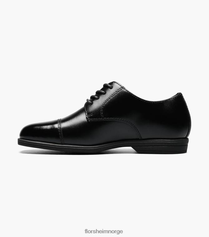 nei Florsheim barn fottøy avsløre jr. cap toe oxford svart 08PX62471