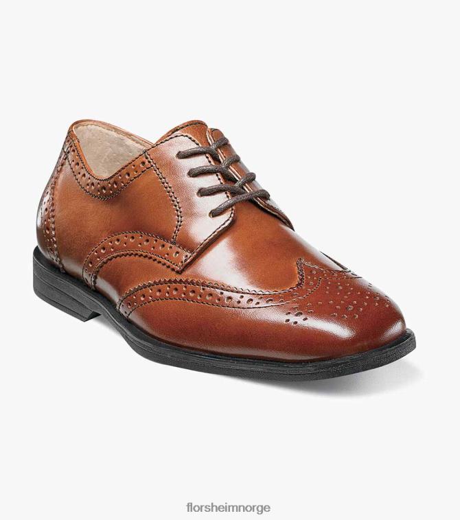 nei Florsheim barn fottøy avsløre jr. vingespiss oxford konjakk 08PX62483
