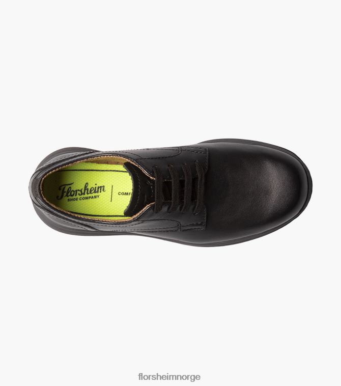 nei Florsheim barn fottøy store innsjøer jr. vanlig tå oxford svart 08PX62503
