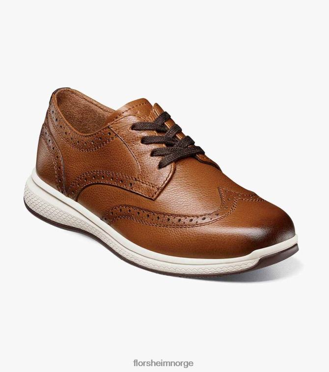 nei Florsheim barn fottøy store innsjøer jr. vingespiss oxford konjakk 08PX62442