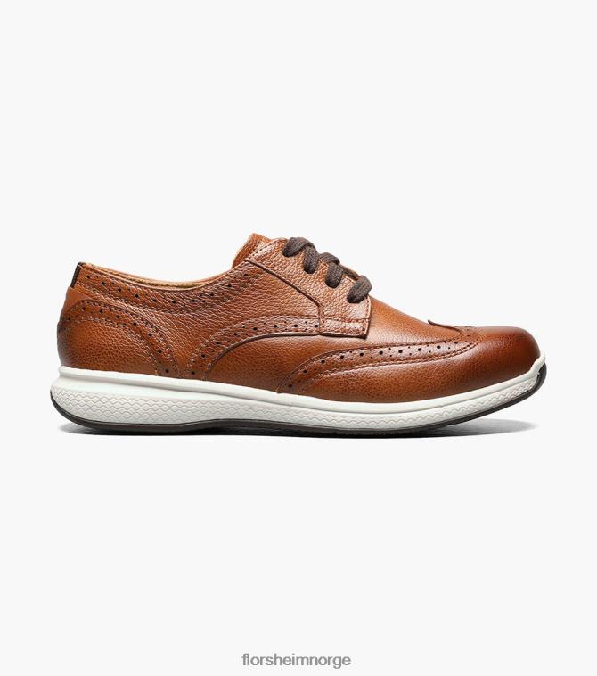 nei Florsheim barn fottøy store innsjøer jr. vingespiss oxford konjakk 08PX62442