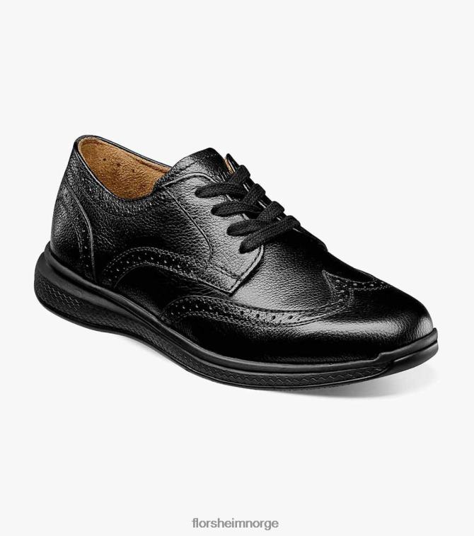 nei Florsheim barn fottøy store innsjøer jr. vingespiss oxford svart 08PX62443