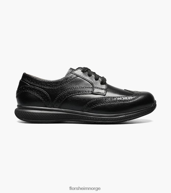 nei Florsheim barn fottøy store innsjøer jr. vingespiss oxford svart 08PX62443
