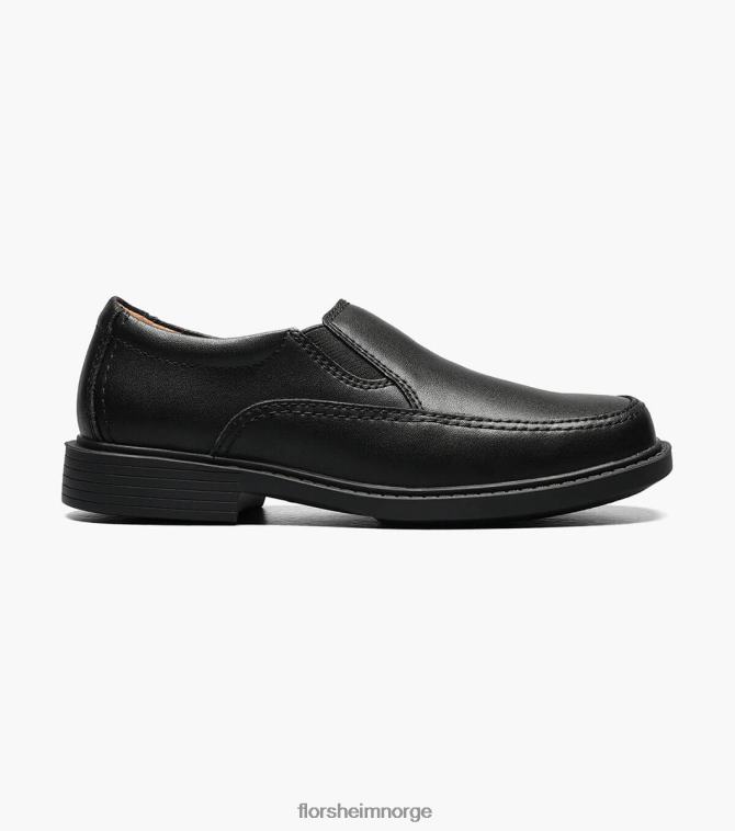 nei Florsheim barn fottøy bogan jr. ii moc toe slip på svart 08PX62491