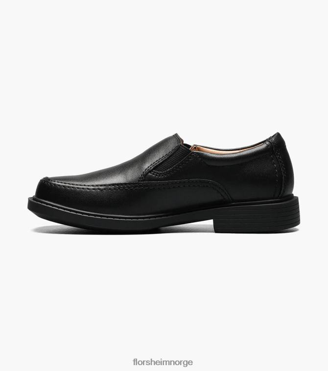 nei Florsheim barn fottøy bogan jr. ii moc toe slip på svart 08PX62491
