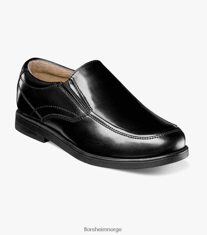 nei Florsheim barn fottøy midtbyen jr. moc toe slip på svart 08PX62498