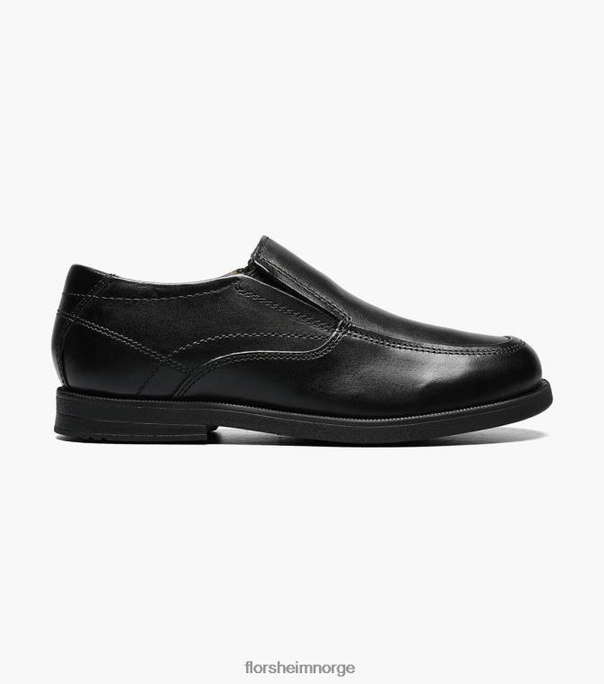 nei Florsheim barn fottøy midtbyen jr. moc toe slip på svart 08PX62498