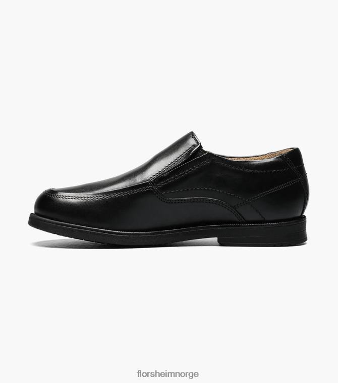 nei Florsheim barn fottøy midtbyen jr. moc toe slip på svart 08PX62498