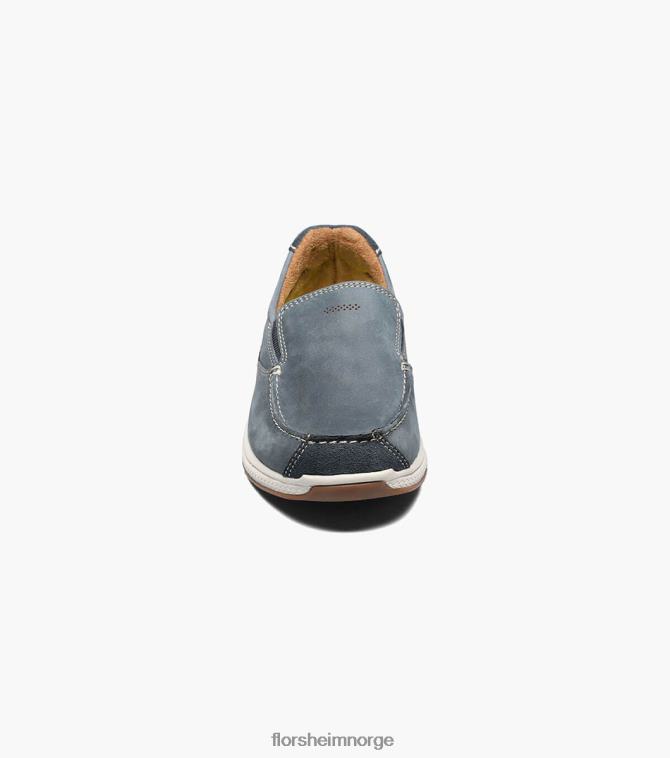 nei Florsheim barn fottøy store innsjøer jr. moc toe slip på indigo 08PX62464