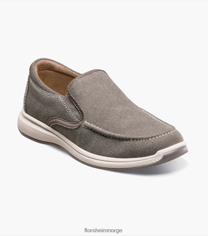 nei Florsheim barn fottøy venture jr. lerret venetiansk slip på grå 08PX62482